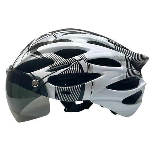 Bike Helmet with Detachable Visor & LED – CycloGuard™-ridecyclonix.com