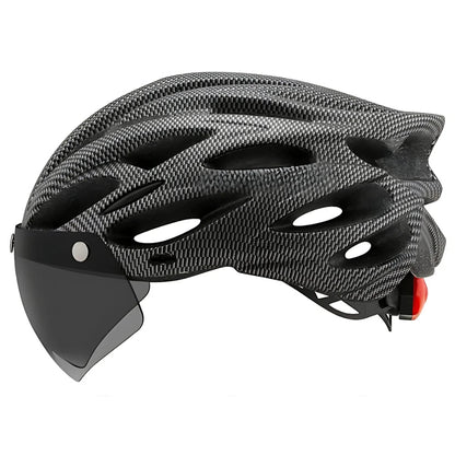 Bike Helmet with Detachable Visor & LED – CycloGuard™-ridecyclonix.com