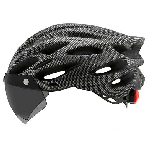 Bike Helmet with Detachable Visor & LED – CycloGuard™-ridecyclonix.com