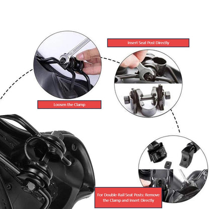 Sport Comfort Bike Saddle – VeloxSeat™-ridecyclonix.com