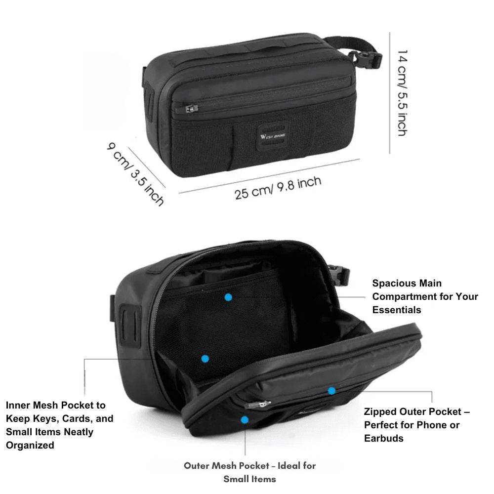 Spacious Handlebar Bag – BarCarrier™-ridecyclonix.com